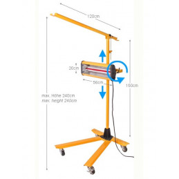 Infrazářič se stojanem TYP 1A